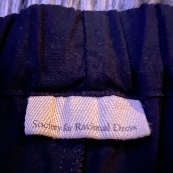 Society for Rational Dress black strapless romper jumpsuit pockets shorts S - Picture 9 of 10